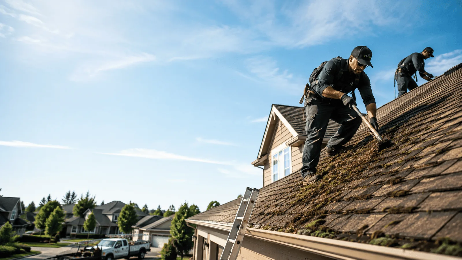Roof Moss Removal in Sadler, TX near me